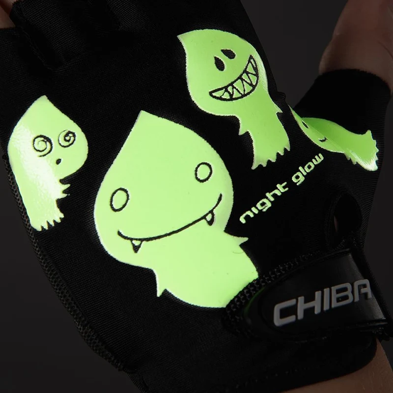 CHIBA Cool Kids - Kinder Radhandschuhe, schwarz, Gr. S, leicht & griffig