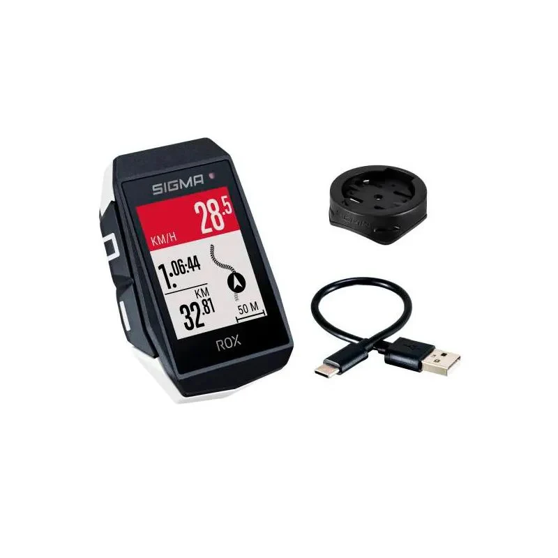 GPS-Fahrradcomputer Sigma Rox 11.1 Evo 150+ Funktionen Weiß