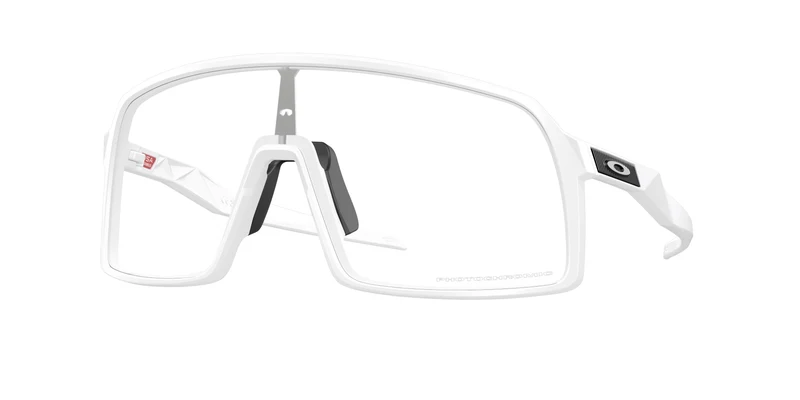 Oakley Sutro Sonnenbrille/Mattweiß/Klar Zu Schwarz Iridium Photochromic