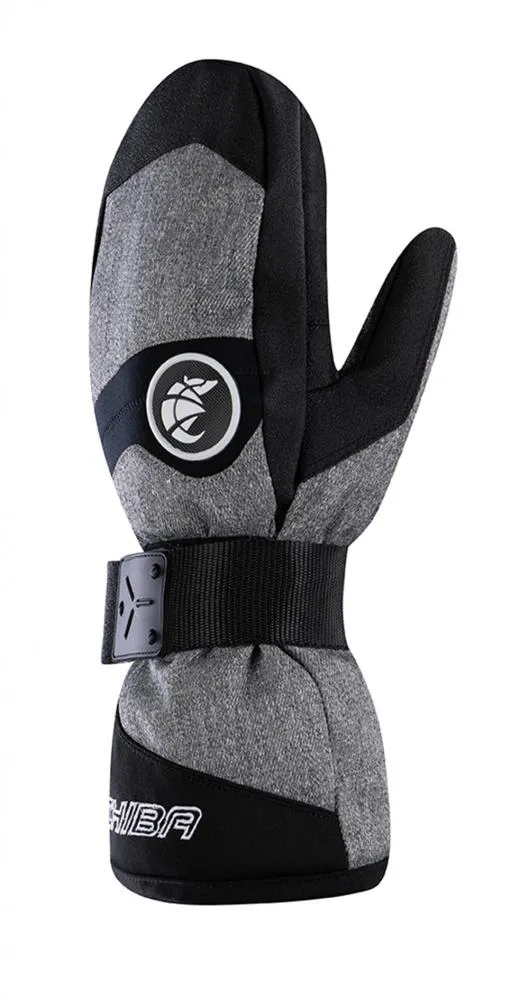 CHIBA Board Mitten - wasserdichte Primaloft Winter-Handschuhe, Größe 7, Hlgrau/weiß
