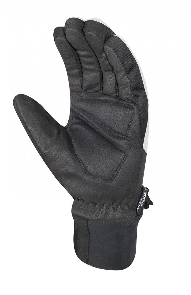 CHIBA Nordic Evolution - wasserdichte, atmungsaktive Radhandschuhe weiß/rot, Größe 6,5