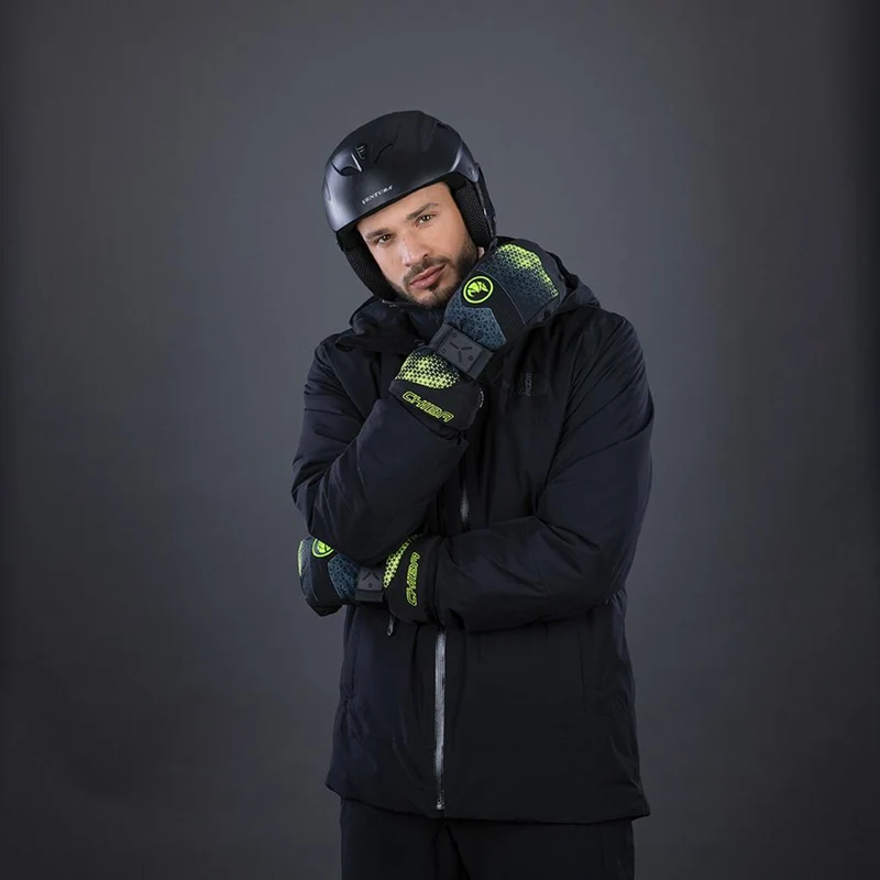CHIBA Board Mitten - wasserdichte Primaloft Snowboard-Handschuhe, Größe 8, dk. grau/n
