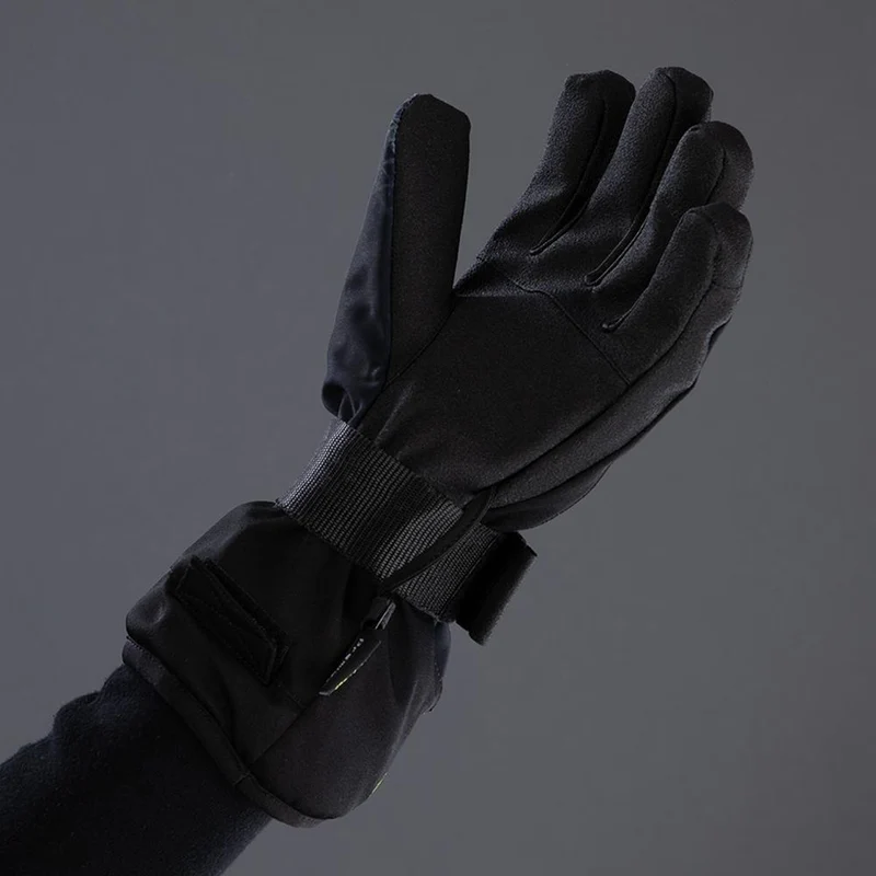CHIBA Board - wasserdichte Primaloft Radhandschuhe mit Schiene, dk. grau/n, Gr. 6,5