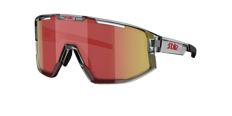 Bliz Fusion Sonnenbrille/Dunkelgrau Transparent/Rot