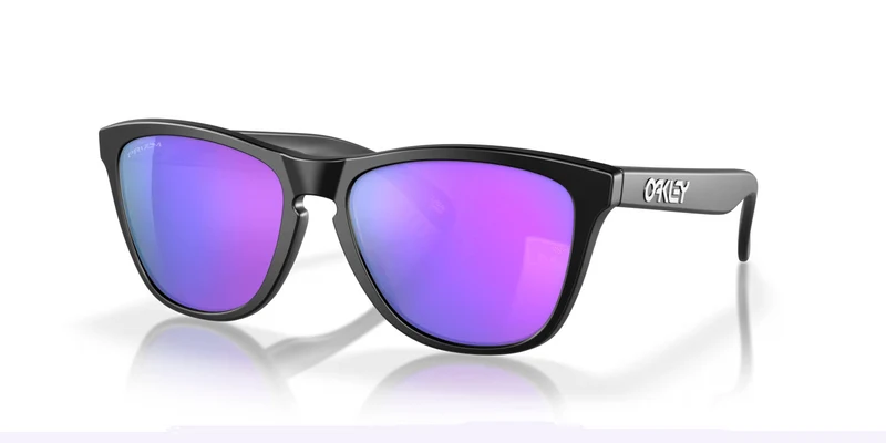 Frogskins Sonnenbrille Oakley Matt Schwarz Lens Prizm Violet