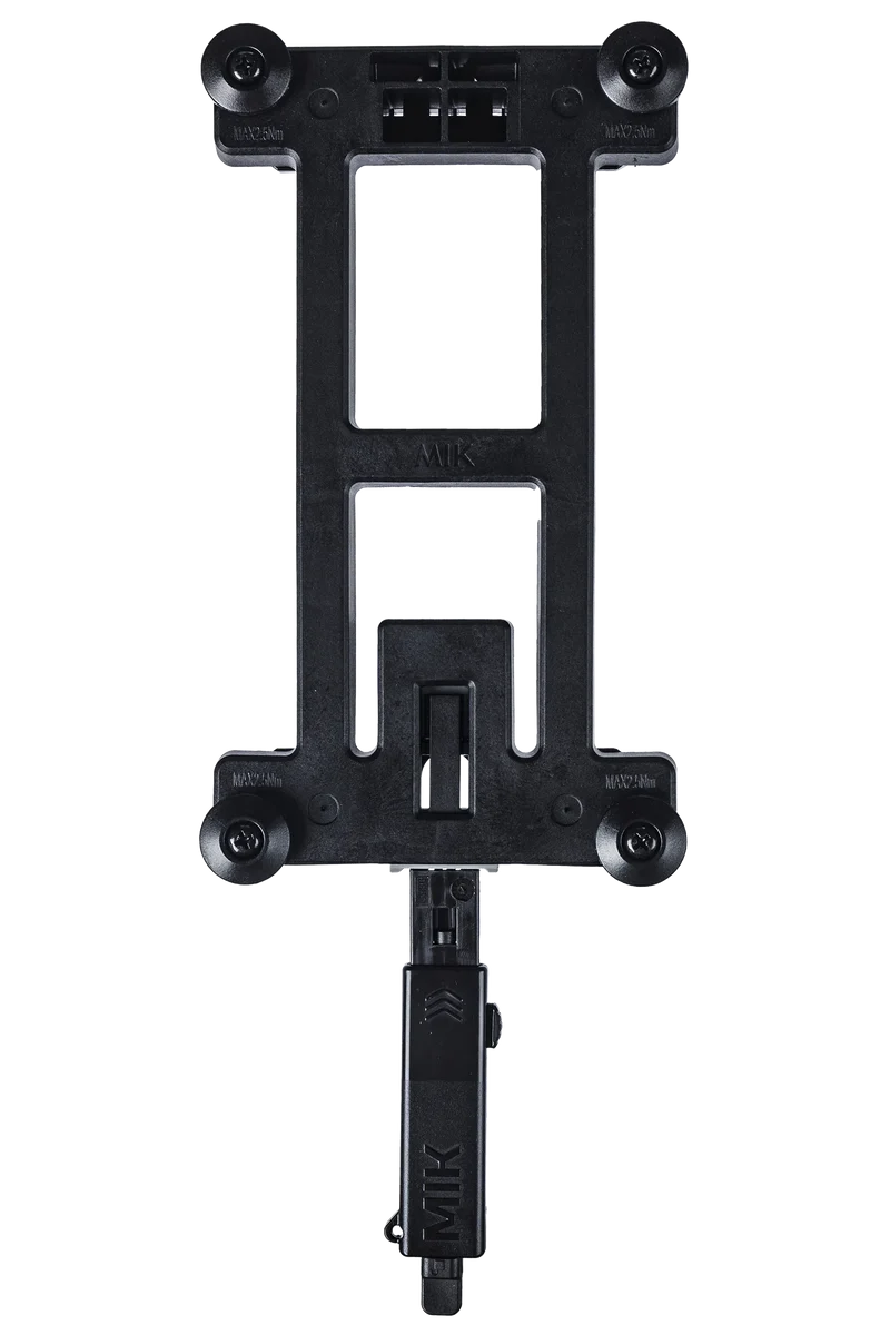 Basil Mik 2.0 Adapterplatte schwarz f. abnehm. Fahrradzubehör