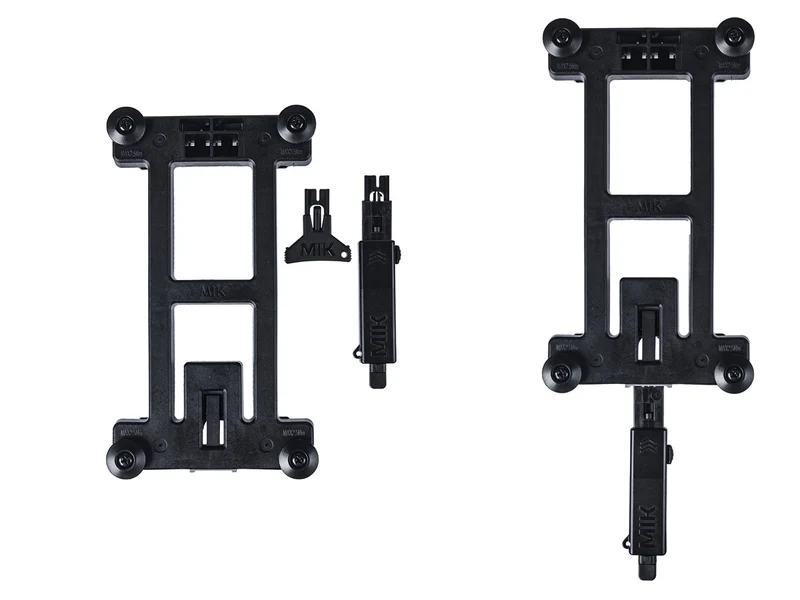 Basil Mik 2.0 Adapterplatte schwarz f. abnehm. Fahrradzubehör