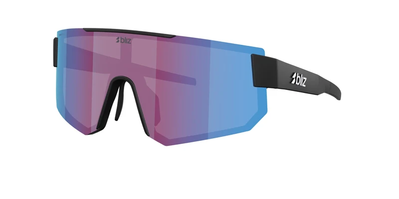 Bliz P005 Sonnenbrille/Matt Schwarz/Optisches Violett Nano/Mehrfarbig Blau