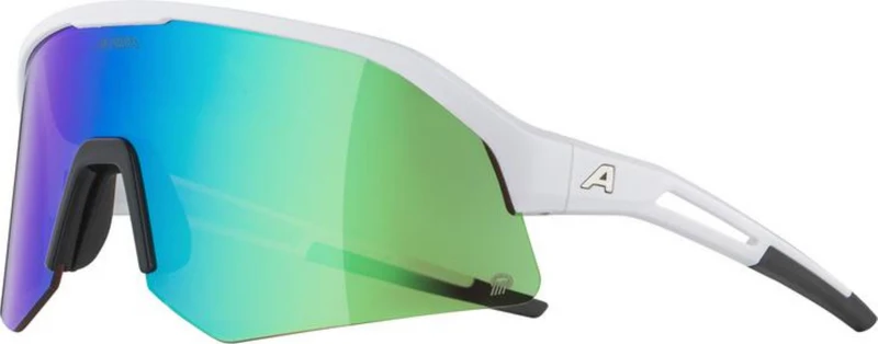 Alpina Sonic HR Q Sportbrille white matt/mirror green one size