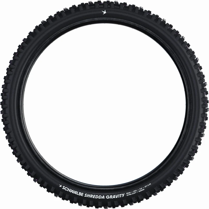 Schwalbe Shredda Rear Gravity Pro Radial B, Evolution Line, TLR E-MTB Faltreifen 27,5" Addix Ultra Soft schwarz-skin 64-584