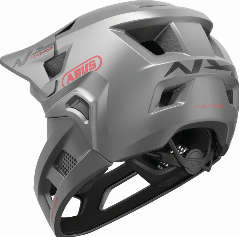 Abus YouDrop FF Kinder-Helm Ti silver S (48-55 cm)