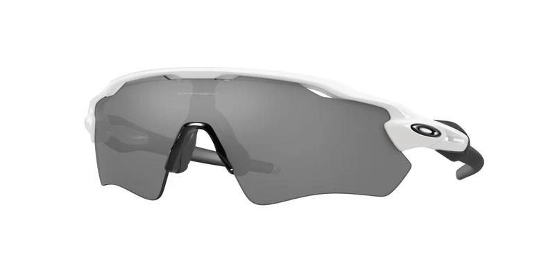 Oakley Radar Ev Path/Blanco Pulido/Prizm Schwarze Polarisierte Sonnenbrille