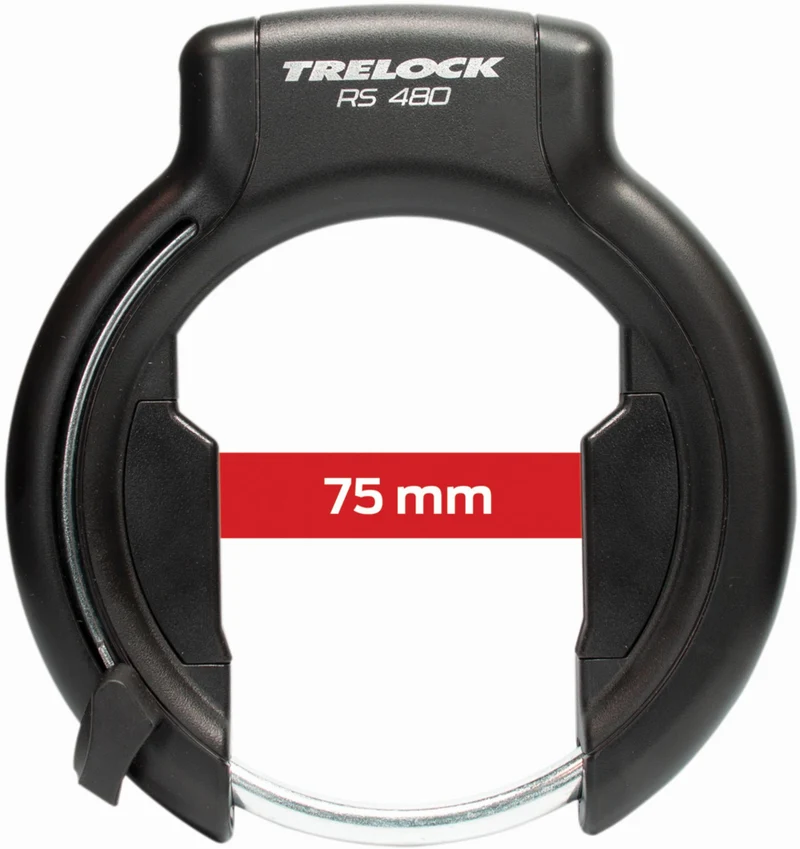 Trelock RS 480 AZ BAL + ZR 355 Rahmenschloss inkl. Einsteckkette + Satteltasche schwarz 100 cm