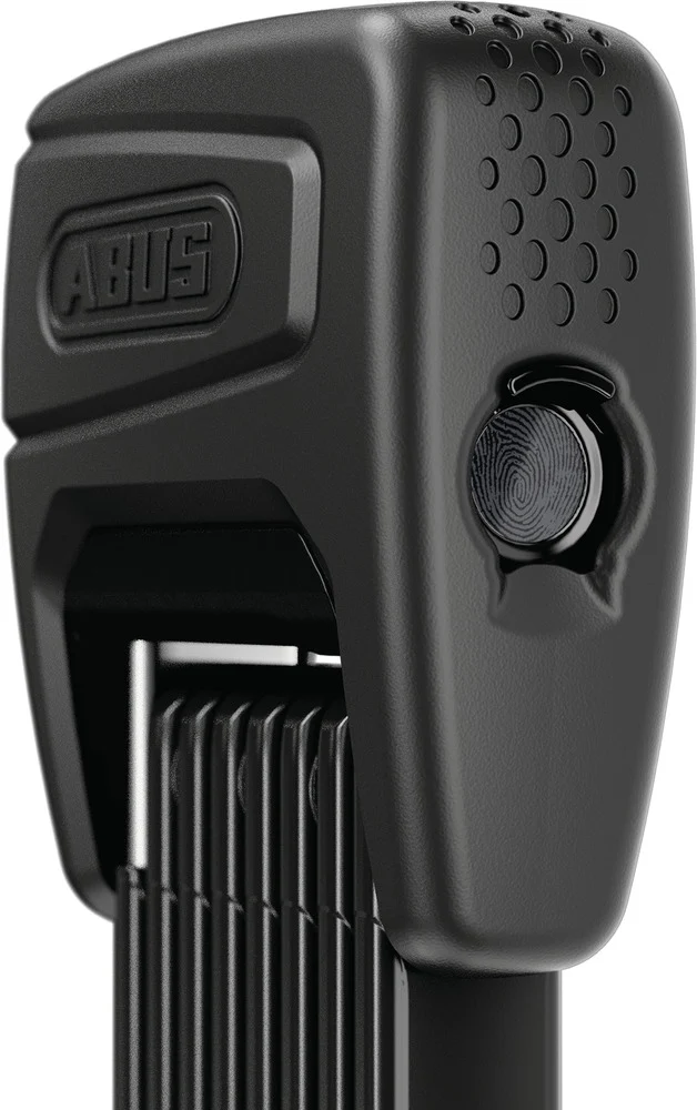 Abus Bordo One 6000AF Faltschloss Finger Print mit Halter SH black 120 cm