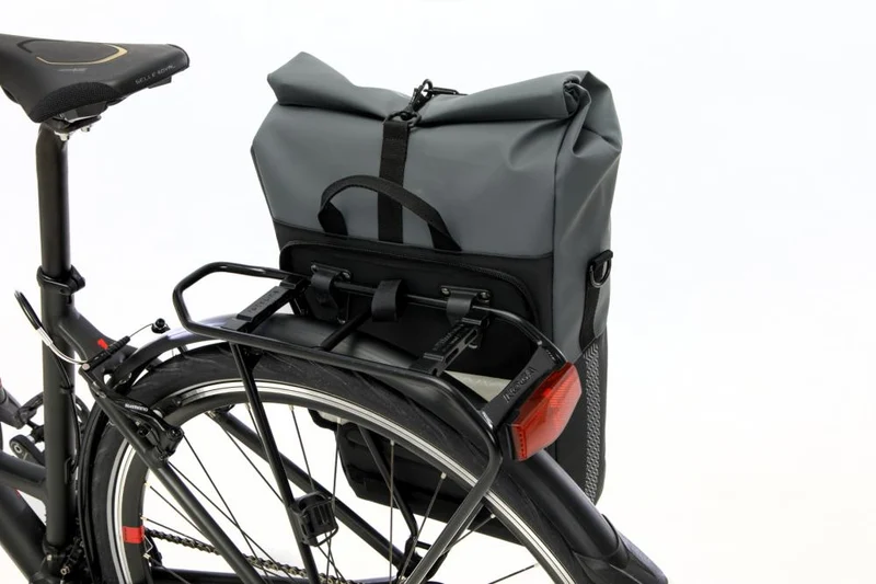 New Looxs Radtasche Nyborg Single Dark Grey/Black 18L Grey - flexible Einzel-Gepäckträgertasche