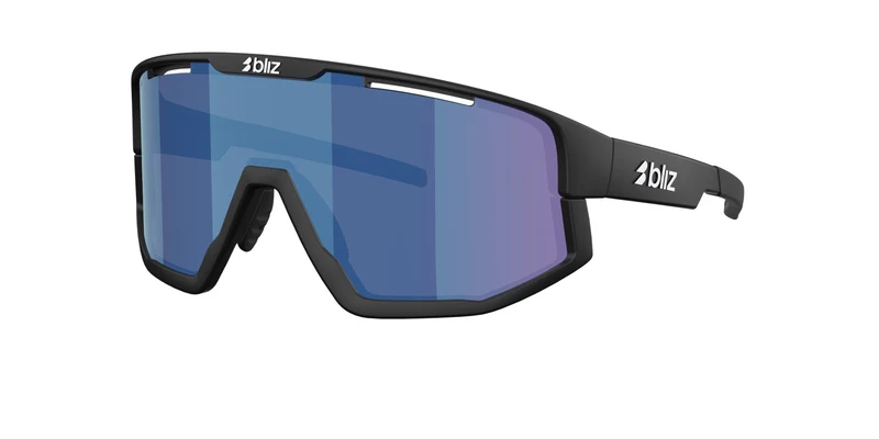 Bliz Vision Sonnenbrille/Matt Schwarz/Rauchglas/Mehrfarbig Blau