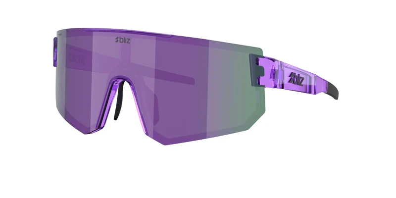 Bliz P005 Sonnenbrille/Transparentes Lila/Rauchglas/Verspiegeltes Lila