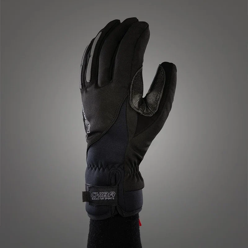 CHIBA Warm Winter - wasserdichte Winter-Radhandschuhe schwarz XL mit Gelpolsterung