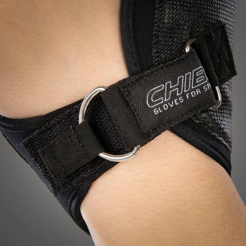 CHIBA Tetra - Rollstuhl-Handschuhe mit Gelpolsterung, Größe M, schwarz