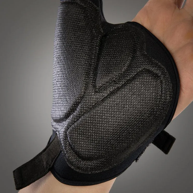 CHIBA Tetra - Rollstuhl-Handschuhe mit Gelpolsterung, Größe M, schwarz