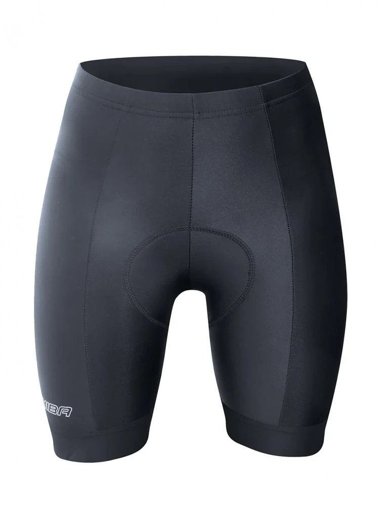 CHIBA Profi Hose Damen - Radhose 4XL, schwarz, atmungsaktiv mit Elite Hightech Sitzkissen