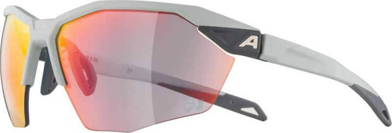 Alpina Twist Six HR QV Sportbrille smoke-grey matt/quattro/variofl.mirror+ rainb. one size