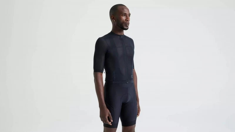 PRIME LT JERSEY SS MEN BLK M - Leichtes Herren Kurzarm Radtrikot in Schwarz Größe M