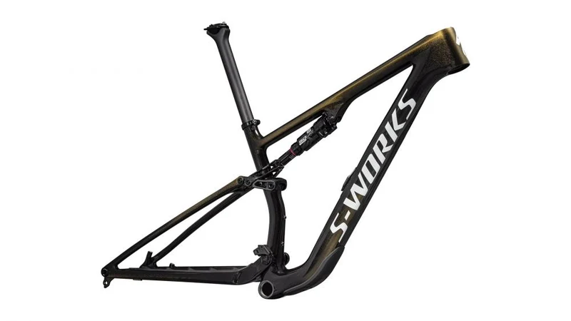 Specialized Epic 8 SW Carbon Rahmen L - Gold Pearl/Metallic White Silver