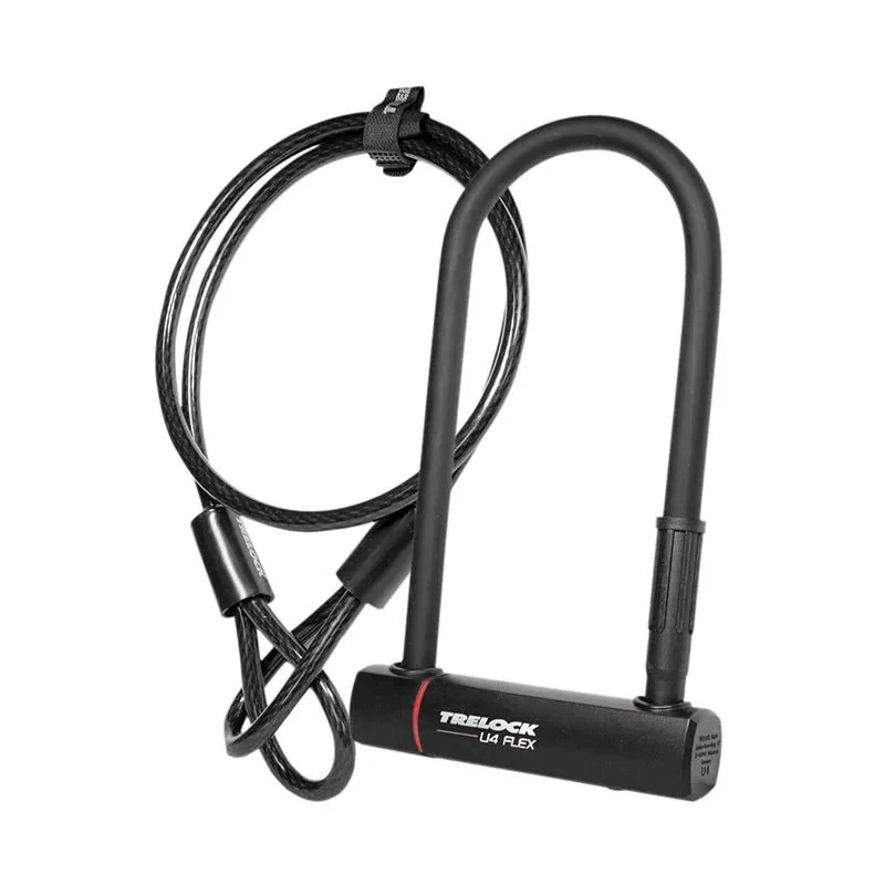 Schloss U Trelock U4 Flex ZB 401 230x102mm Ø14mm Schwarz