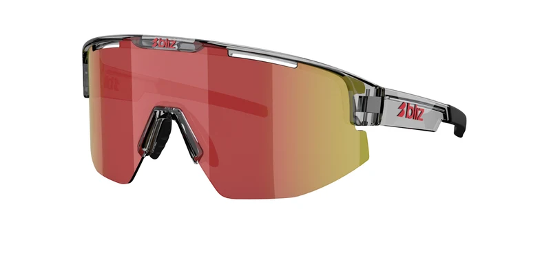 Bliz Matrix Sonnenbrille/Dunkelgrau Transparent/Rot