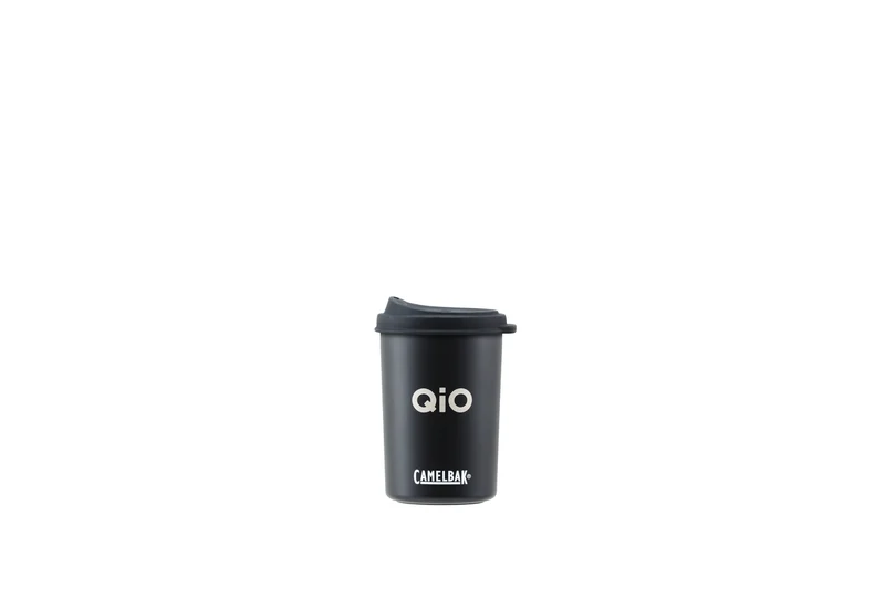 B-Ware - QIO Thermobecher 500ml Edelstahl mit integriertem Becher by Camelbak schwarz (Gebrauchtware)