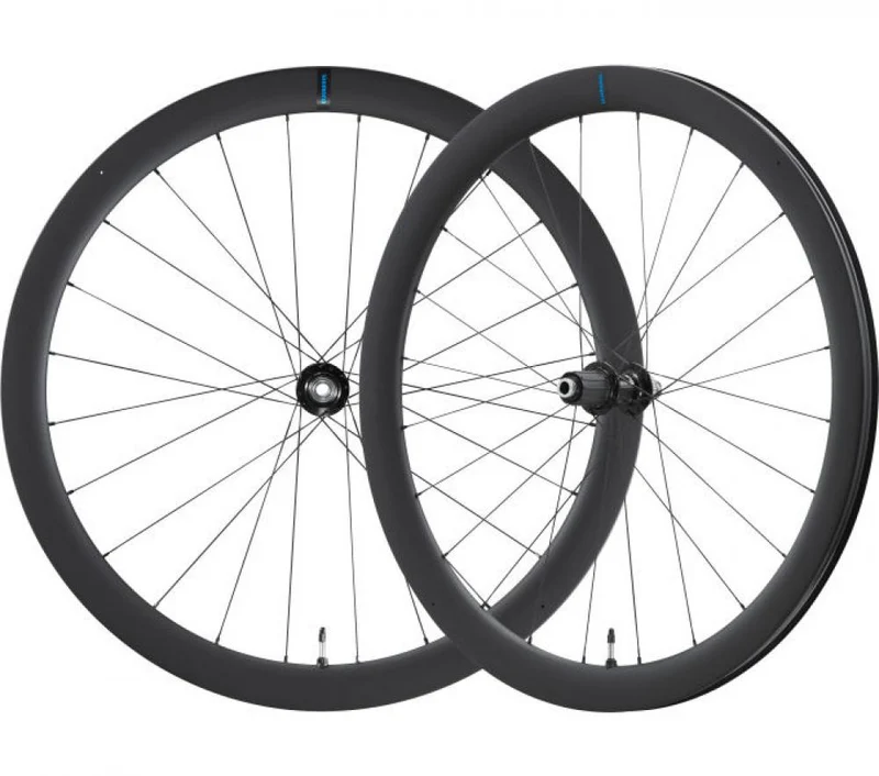 SHIMANO Laufradsatz WH-RS710 C46 TL - 28 Zoll, Rennrad, Scheibenbremse, Tubeless Ready 28" 24 Loch Center-Lock 100x12 mm