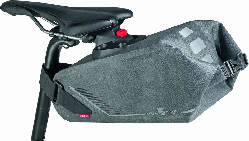 KLICKfix Bikepack X Compact Waterproof Satteltasche grau 4,5 - 6,5 L