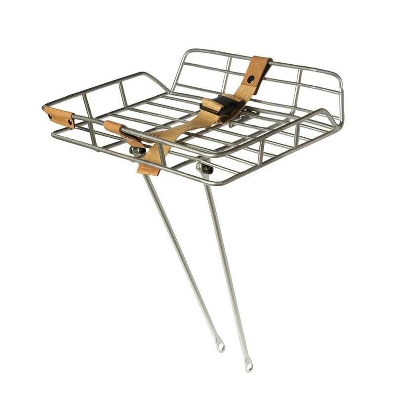 Basil Portland Frontgepäckträger Sitzstrebe Achse 12/13mm Rad 26/28 Aluminium Grau