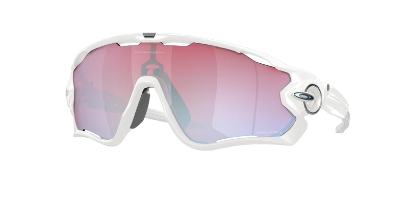 Oakley Jawbreaker Sonnenbrille/Poliertes Weiß/Prizm Snow Sapphire