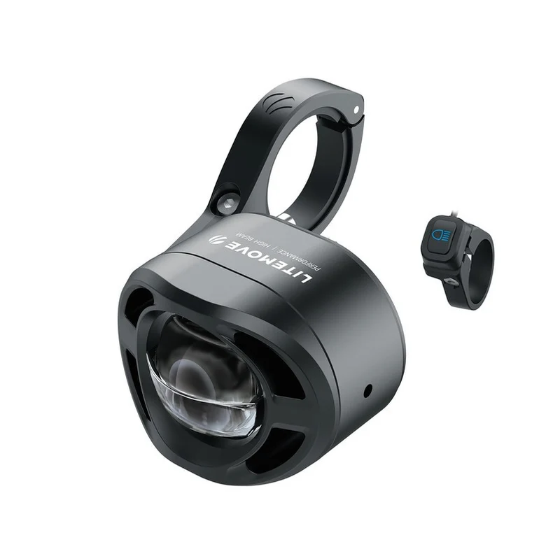 Litemove Scheinwerfer AEW230 für E-Bikes inkl Lenkerhalter schwarz