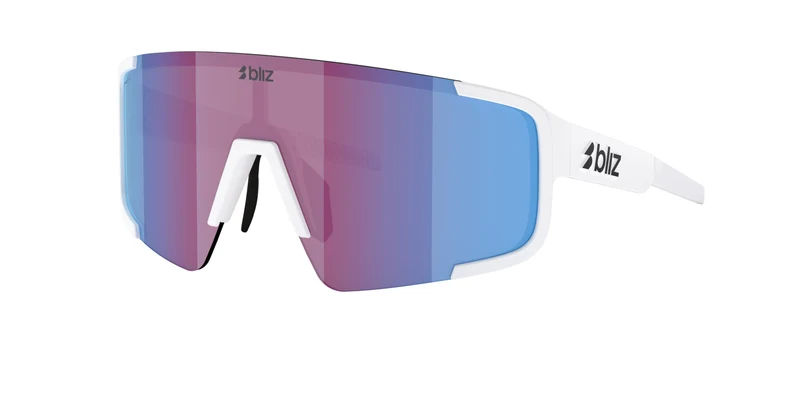 Bliz P003 Sonnenbrille/Mattweiß/Rosa/Violettblau Verspiegelt