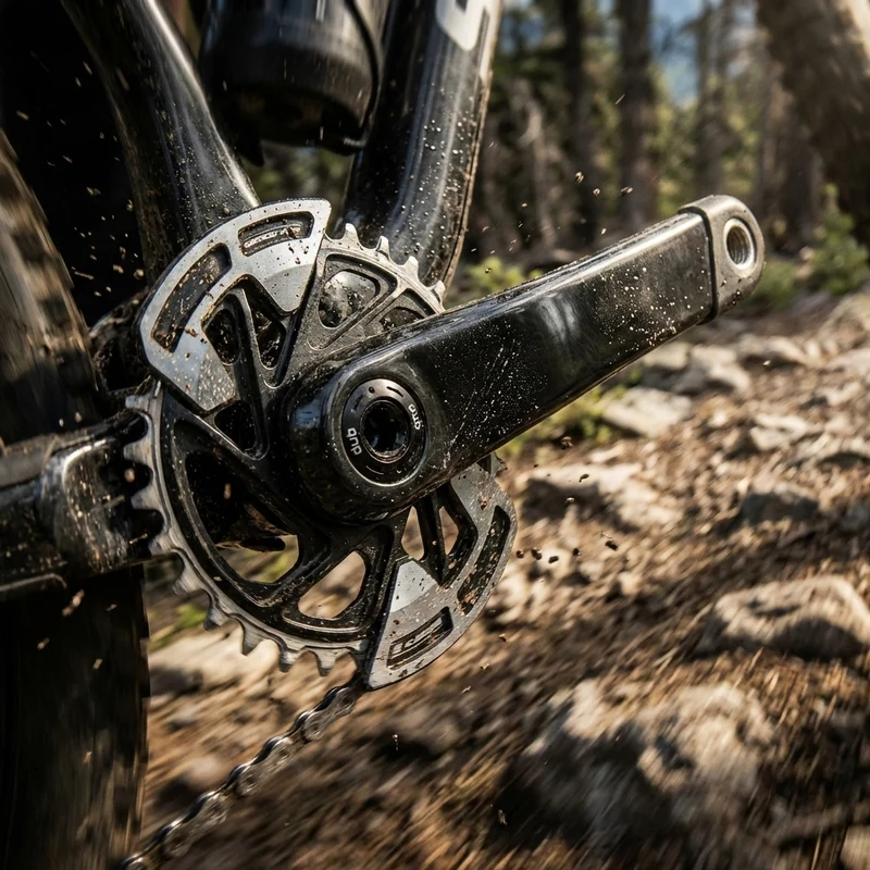 SRAM Kurbelgarnitur Quarq XX Eagle T-Type AXS 165 mm - präzise Leistungsmessung am MTB