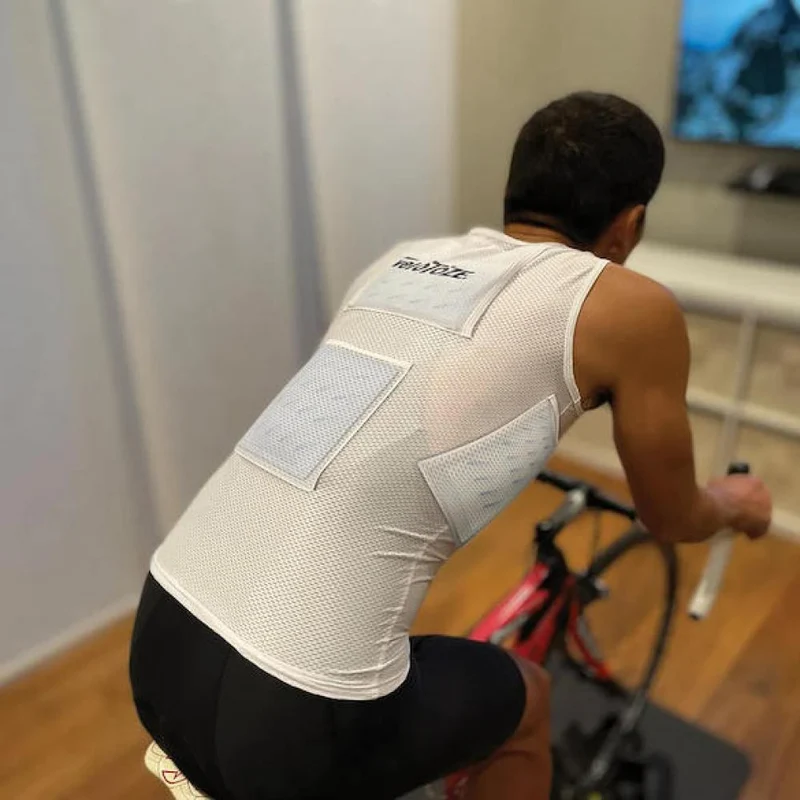 VeloToze Kühlweste XS Weiß - maximale Kühlung für intensives Radtraining