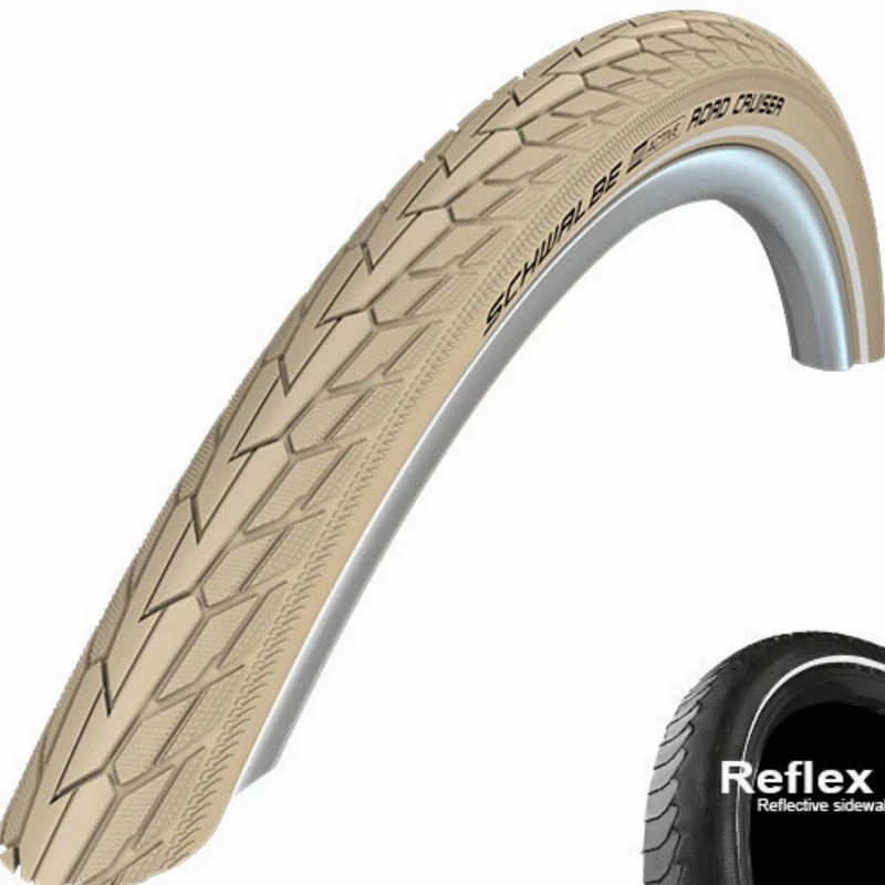 Schwalbe ROAD CRUISER K-Guard, TwinSkin 28" Drahtreifen Creme-Reflex 42-622