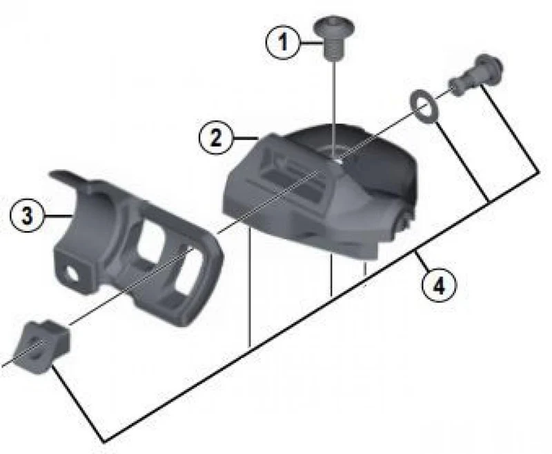 SHIMANO Befestigungsschraube für SL-M9000-I Schraube - passend für Shimano SL-M9000-I Schalthebel