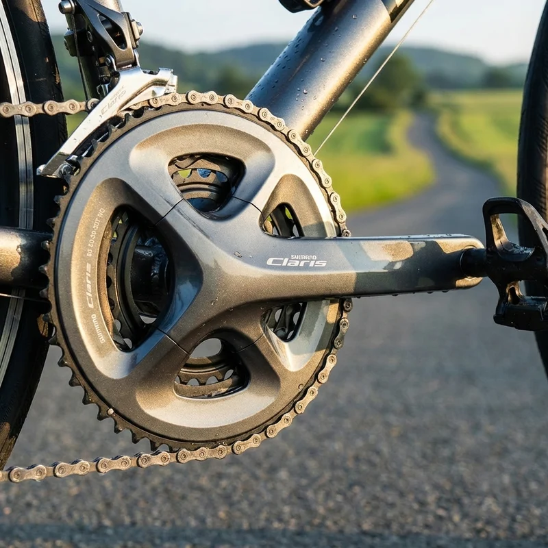 SHIMANO Kurbelgarnitur CLARIS FC-R2030 Kurbelgarnitur - 8-fach, 170 mm, 50-39, 30 Zähne