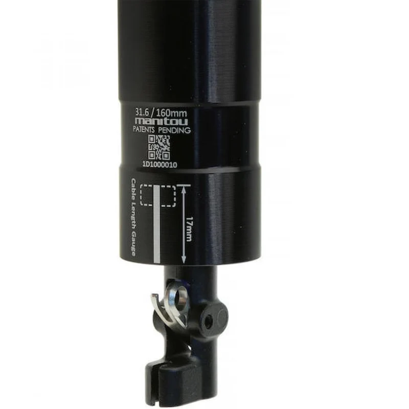 Manitou Vario-Sattelstütze Jack 31,6 mm Schwarz - zuverlässige Dropper-Stütze der aktuellen Generation