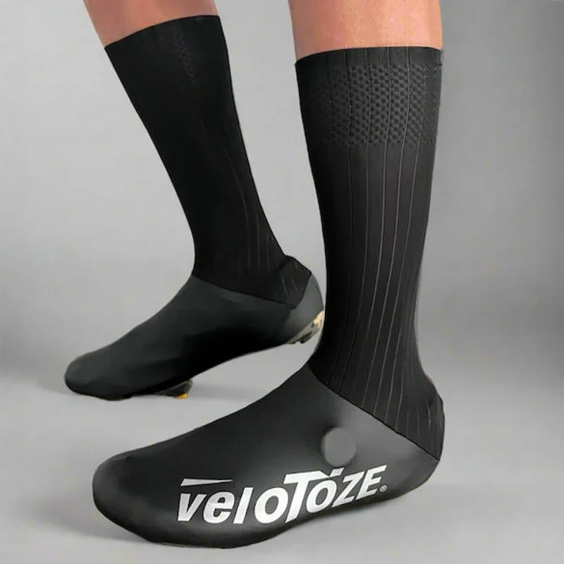 VeloToze Überschuh Aero TT schwarz M Schwarz - aerodynamischer Zeitfahr-Überschuh