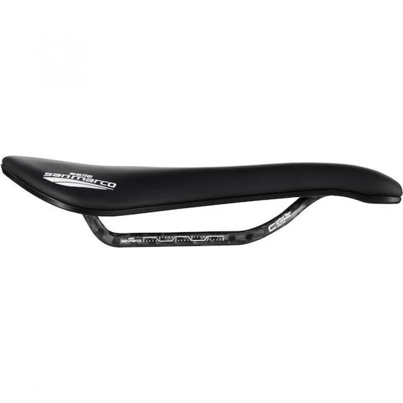 Selle San Marco Sattel Aspide Short Carbon FX Pro Series 140 x 255 mm Schwarz - maximaler Race-Comfort