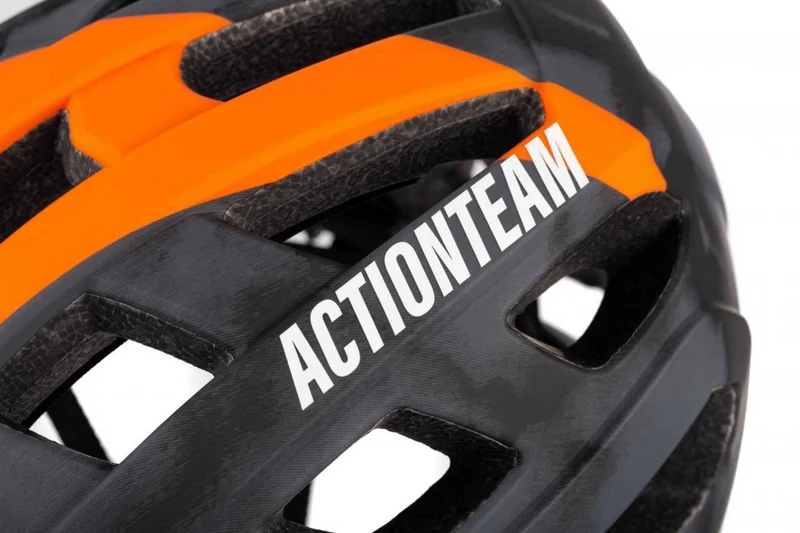 Cube Helm BADGER X Actionteam grey´n´orange