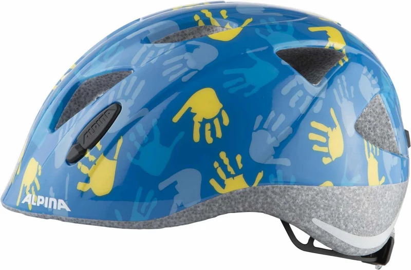 Alpina Ximo Kinder-Helm blue hands gloss