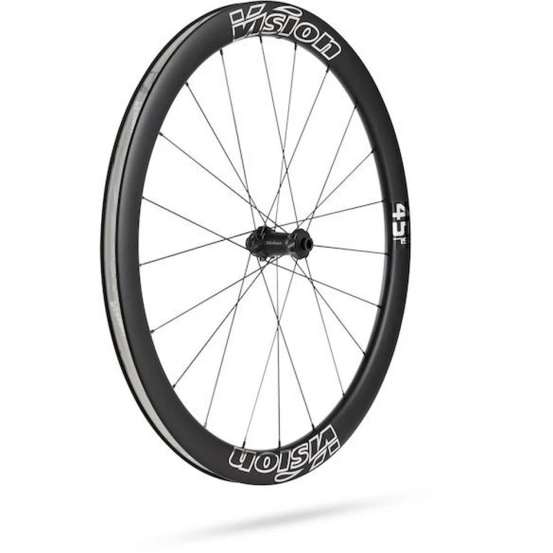 Vision Laufradsatz Metron 45 SL Disc 622x21x45 mm Schwarz/silber - aerodynamischer Carbon-Performance-Satz
