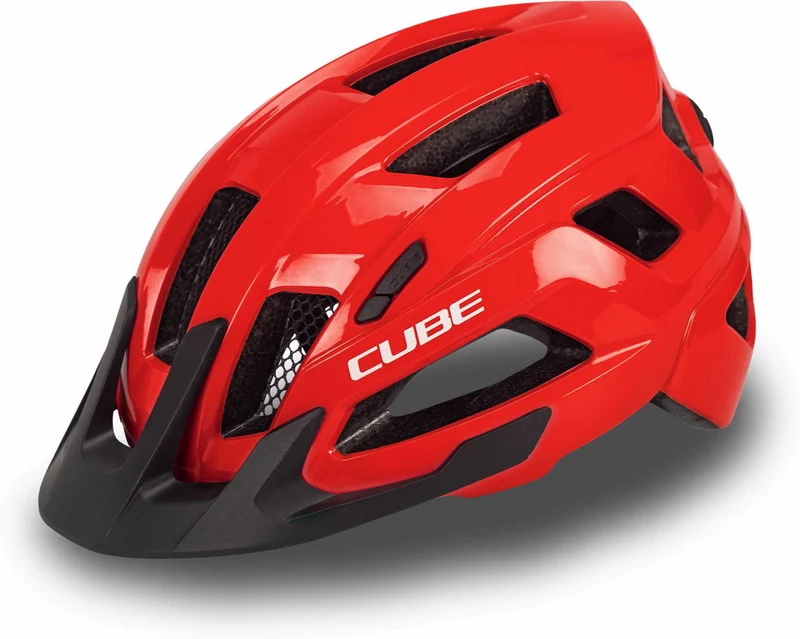 Cube Helm STEEP glossy red