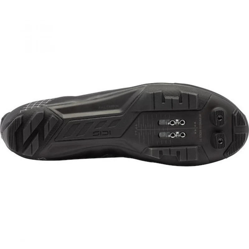 Sidi MTB AERON black 45,5 Schwarz - leichter MTB-Schuh mit Vollcarbonsohle